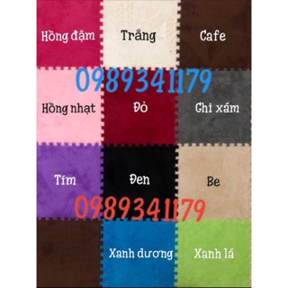 Thảm xốp lông ghép kích thước 30*30cm dày 1cm