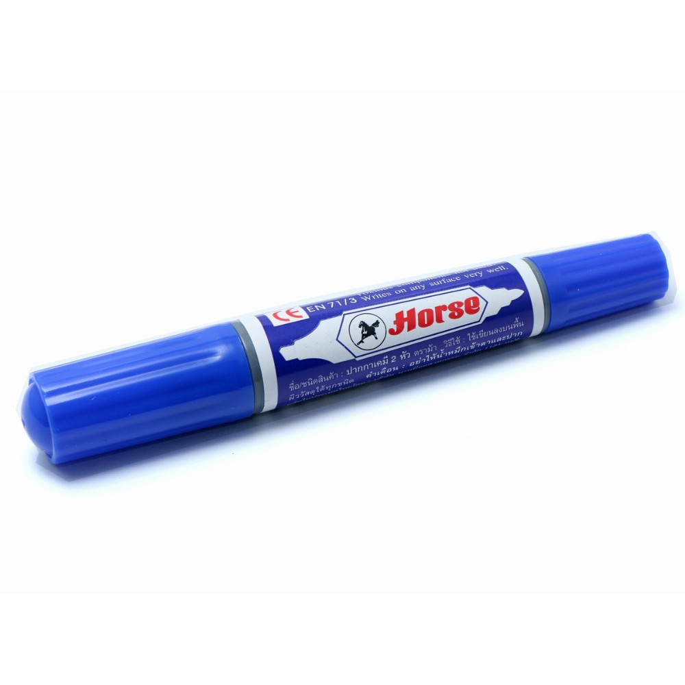 1 cây bút lông dầu 2 đầu Horse màu xanh