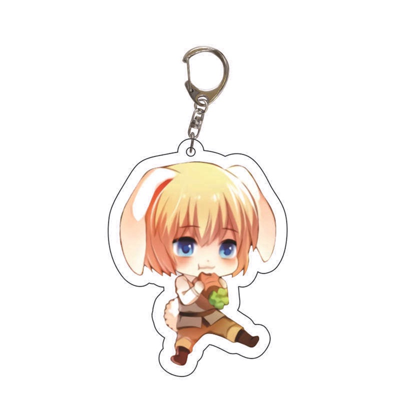 Móc Khóa Nhựa Acrylic Mặt Hình Nhân Vật Hoạt Hình Attack On Titan Nhật Bản