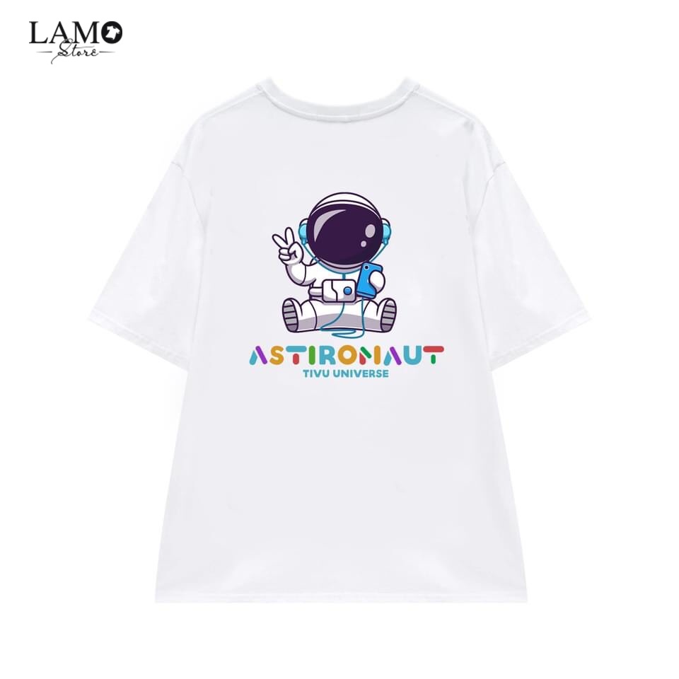 Áo ASTIRONAUT dáng over size, áo thun unisex nam nữ - lamo- V55