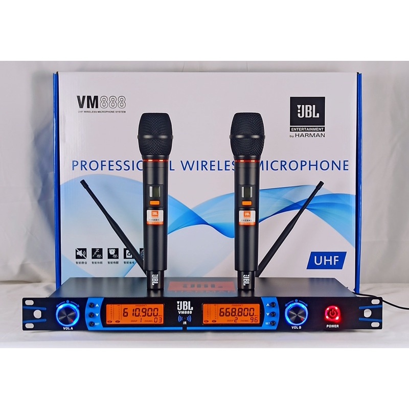 [Mã 1511ELSALE hoàn 7% đơn 300K] Bộ mic JBL VM500, VM888, 6 số, có tự ngắt, gia tốc( vỉ tím, coil cao cấp)