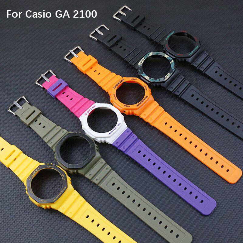 Dây đeo silicon thay thế cho đồng hồ Casio Ga-2100 G-Shock Ga-2110