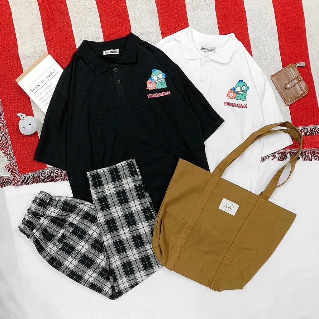 Áo Cổ Trụ Polo Chất Thun Mềm Sang Xịn Mịn In Hình Chú Ếch Buồn Và Bạn  Trẻ Trung  THời Thượng Hóm Hỉnh TTQ0310