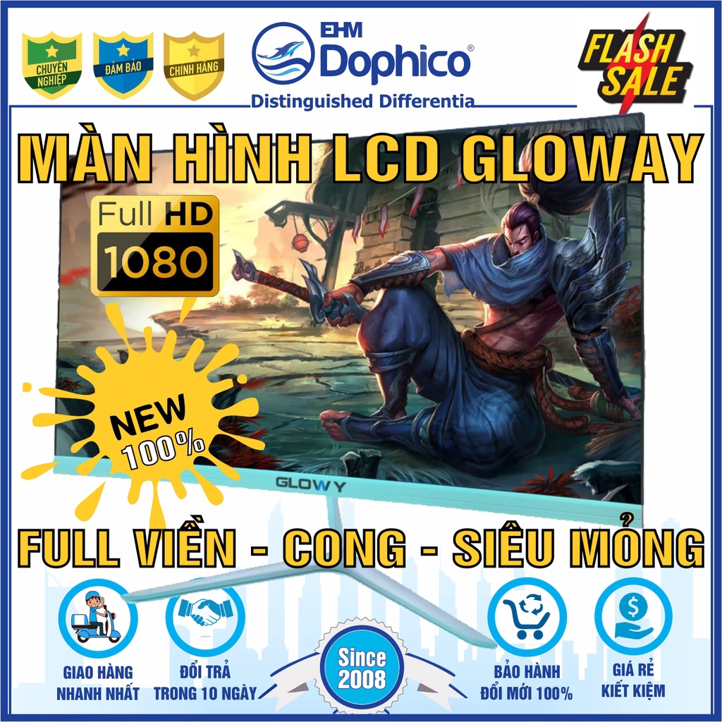 Màn hình LED Full HD 1920 x 1080P – Chính hãng Gloway – Bảo hành 24 tháng – Full size 17” | 19” | 20” | 22” | 24” | 27” | BigBuy360 - bigbuy360.vn