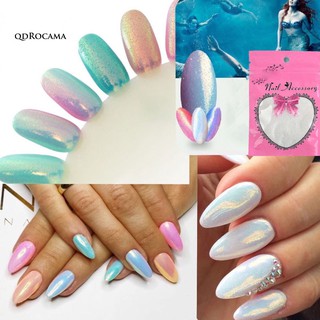 MSI_Mermaid Effect Pigment Nail Art Powder Dust Iridescence Trend Glimmer Mirror