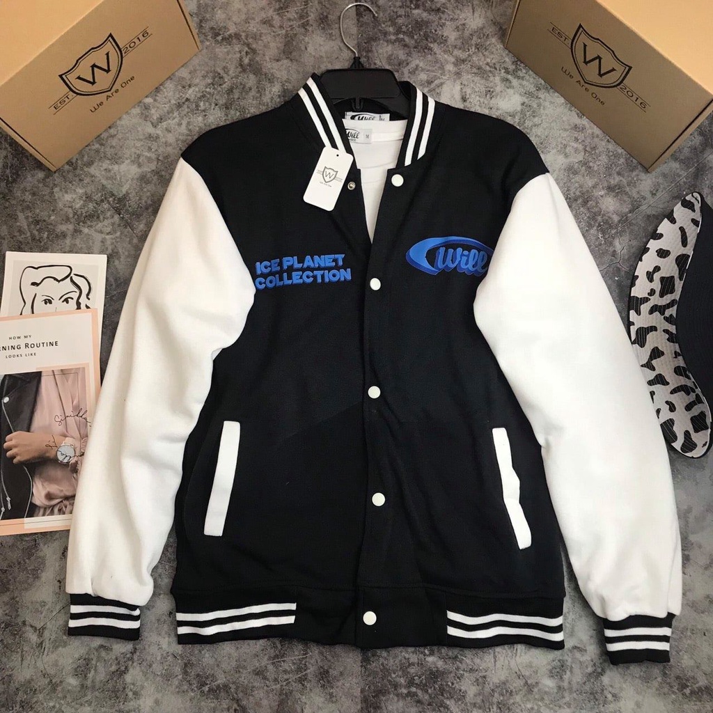 Áo Khoác Bomber Will - WS - phong cách ẢNH THẬT nam nữ WILL SHOP chất nỉ bông cotton