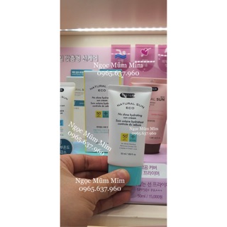 Kem Chống Nắng Natural Sun Eco No Shine Hydrating Sun Cream SPF50 PA+++ mẫu mới