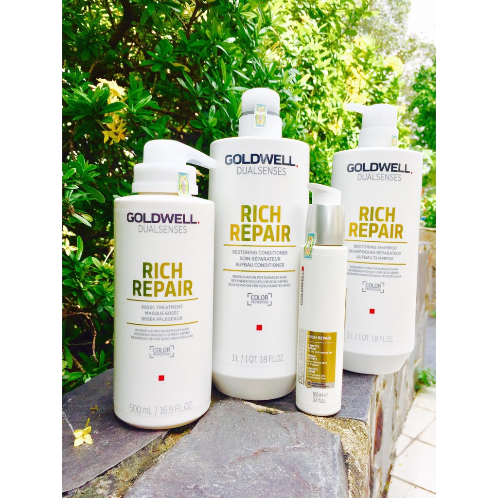 Combo Bộ dưỡng tóc Goldwell Rich Repair 1000ml ( trọn bộ)