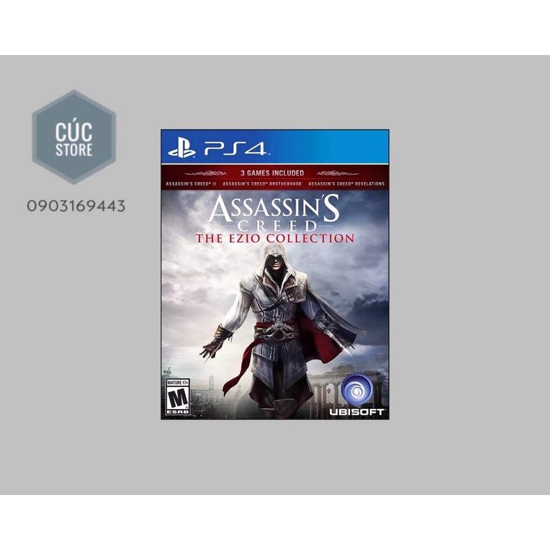 Đĩa chơi game PS4: Assassin's Creed The Ezio Collection