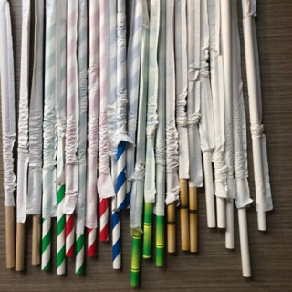 Combo ống hút giấy bọc màng  (1000 ống /1 túi)