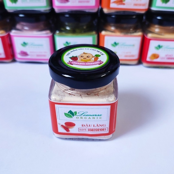 Bột Đậu Lăng Hữu Cơ Sấy Lạnh 90gram Cho Bé Ăn Dặm