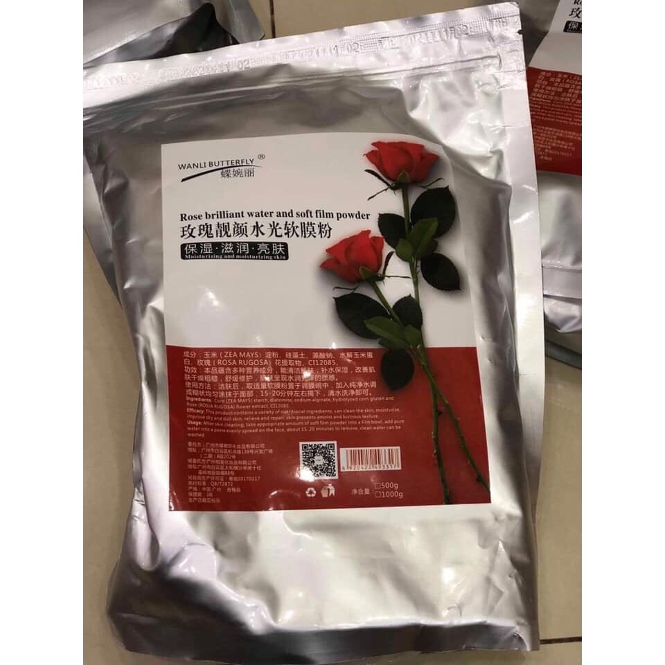 Bột Mặt Nạ Dẻo Hoa Hồng Đỏ Shop Spa Mỹ Phẩm Hà Nội Túi 1000g