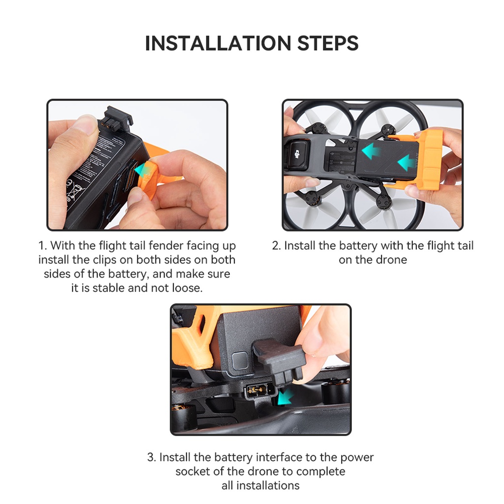 Đuôi Máy Bay Điều Khiển Từ Xa DJI Avata Giảm Pin Nhanh Chóng Tiện Dụng