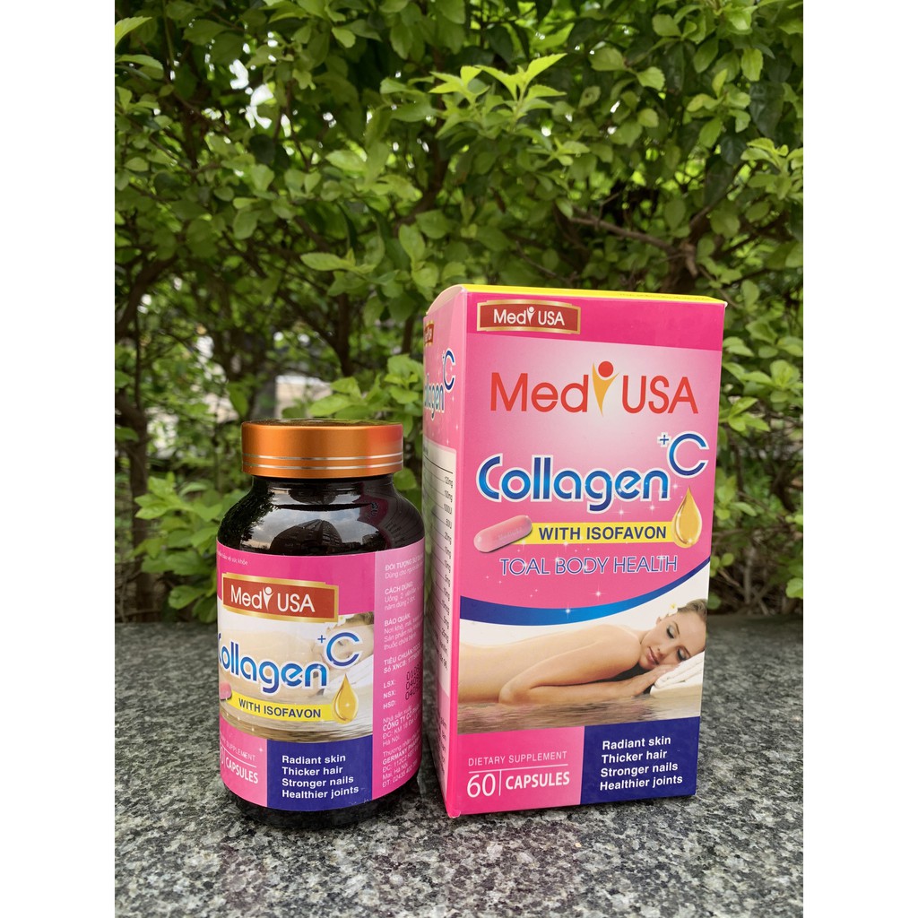 Viên uống đẹp da COLLAGEN +C Mediusa sáng da, giảm mụn, mờ thâm, chống lão hóa | BigBuy360 - bigbuy360.vn