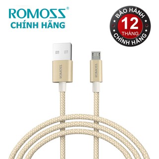 Cáp sạc nhanh Micro USB bọc Nylon Romoss - Hãng phân phối chính thức