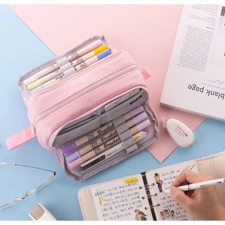 Hộp Bút 4 Tầng Cỡ Lớn Đa Năng Tiện Dụng Cho Học Sinh