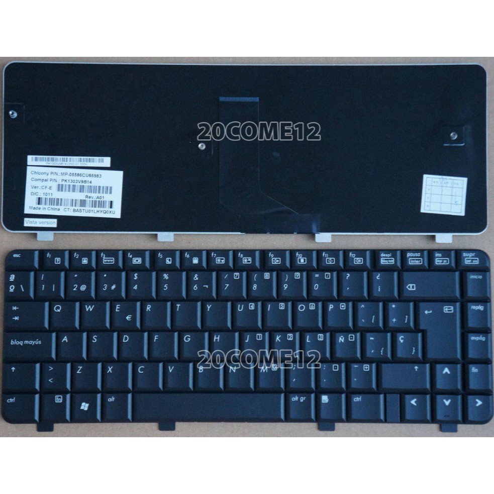 Bàn phím laptop HP Pavilion DV4 DV4-1000, DV4-2000 – DV4 ĐEN