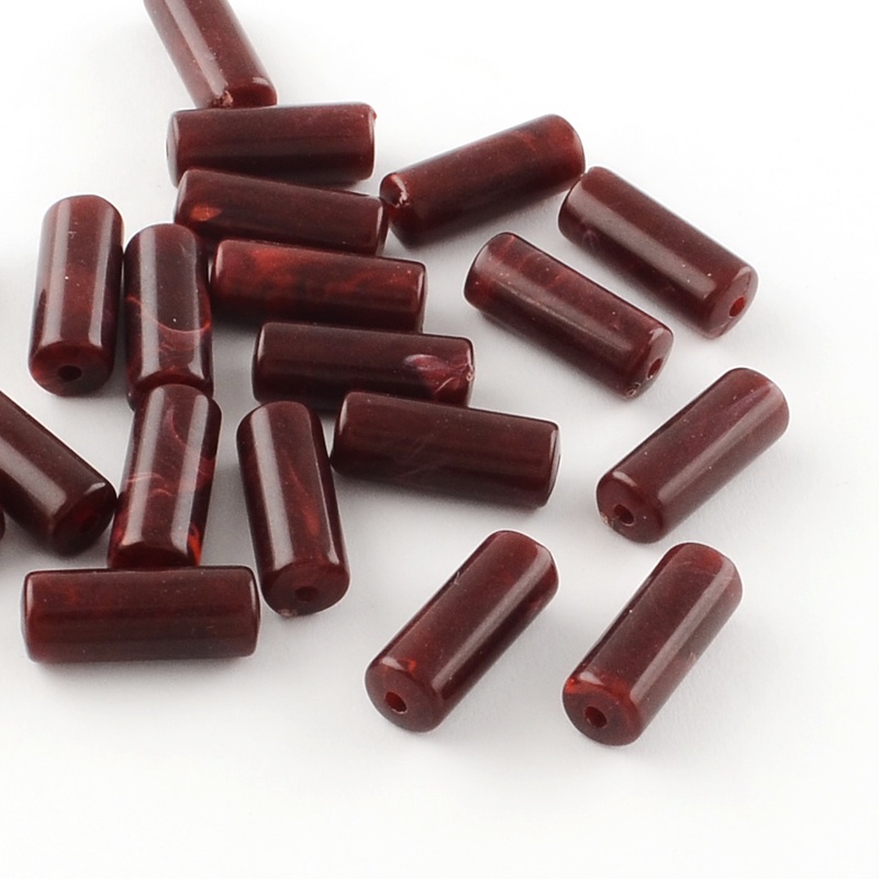 10-100 Hạt Xỏ Lỗ 20x8mm: 2mm Nhiều Màu