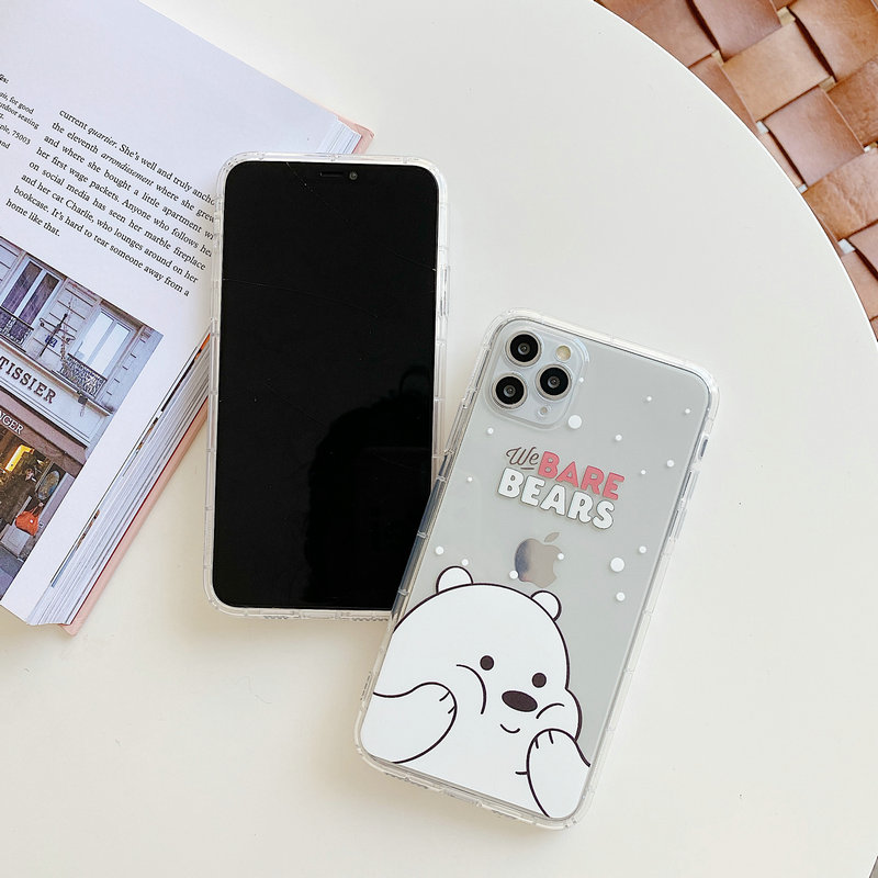 HM| Ốp Lưng Hình Gấu Xinh Xắn Cho Điện Thoại Iphone 6 6s 7 8 Plus X Xs Xr Max 11 Pro Max Se 2020