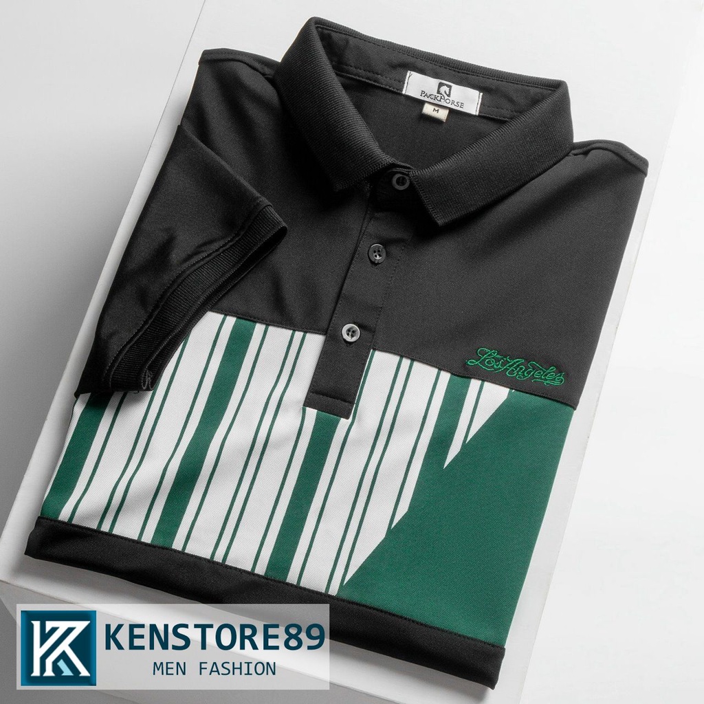 Áo Polo Nam Ngắn Tay Có Cổ Pack A Form Rộng Regular Sang Trọng Cao Cấp Màu Trắng Đen KENSTORE89 ATP159