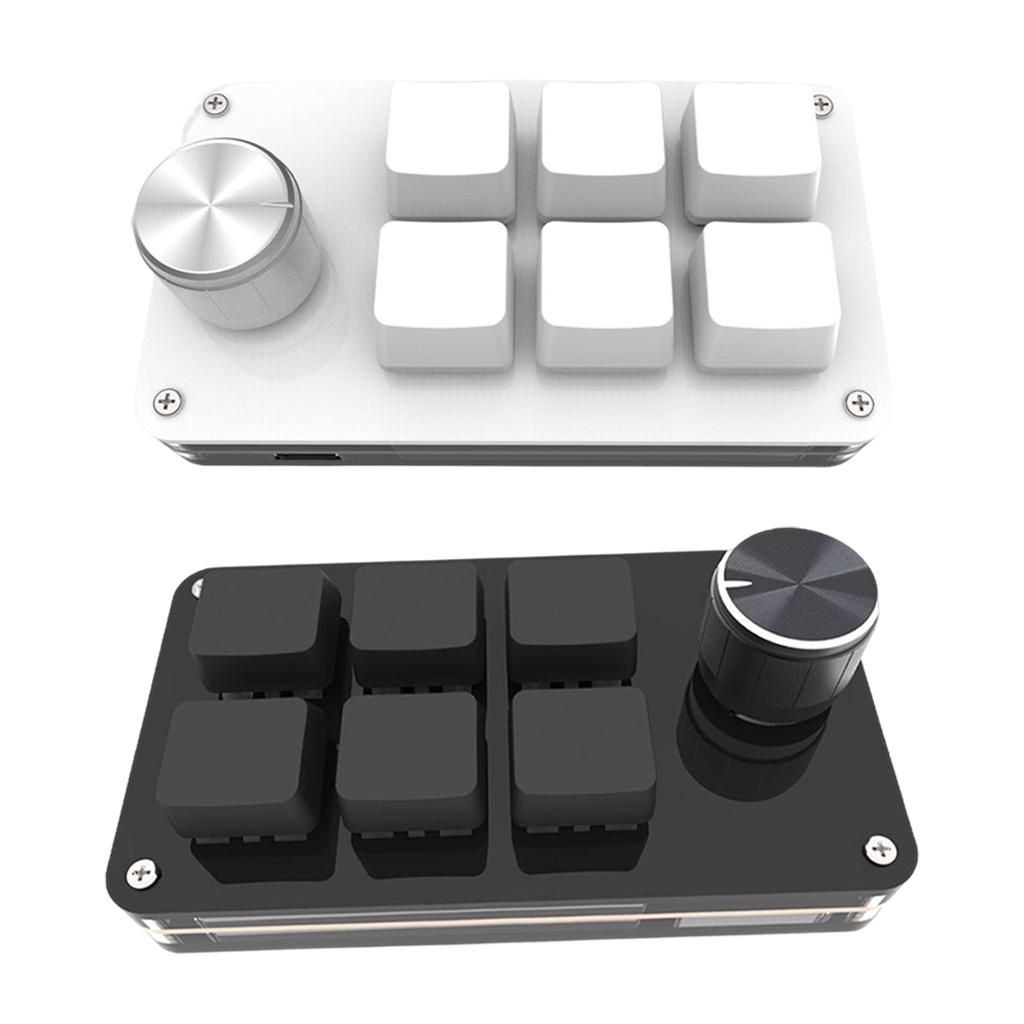 Bàn Phím Cơ Dây Mini Bằng Nhựa 6 Phím Cho Lập Trình Viên Thể Thao E-Sports