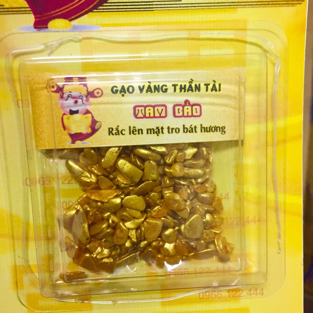GẠO VÀNG THẦN TÀI Để vào hũ, đĩa đặt trên Bàn thờ Thần Tài | BigBuy360 - bigbuy360.vn