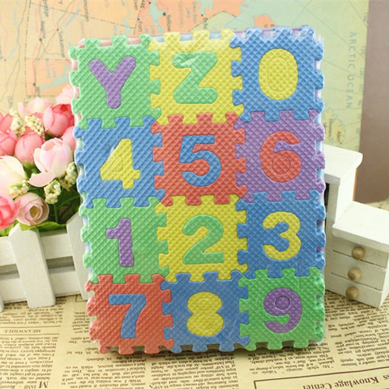 Set 36 Tấm Thảm Mini Trải Sàn Mềm Mại Cho Bé Tập Bò
