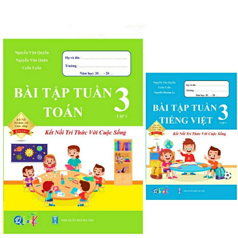 Sách - Combo Bài Tập Tuần Toán Và Tiếng Việt Lớp 3 - Kết Nối Tri Thức Với Cuộc Sống - Học Kì 1