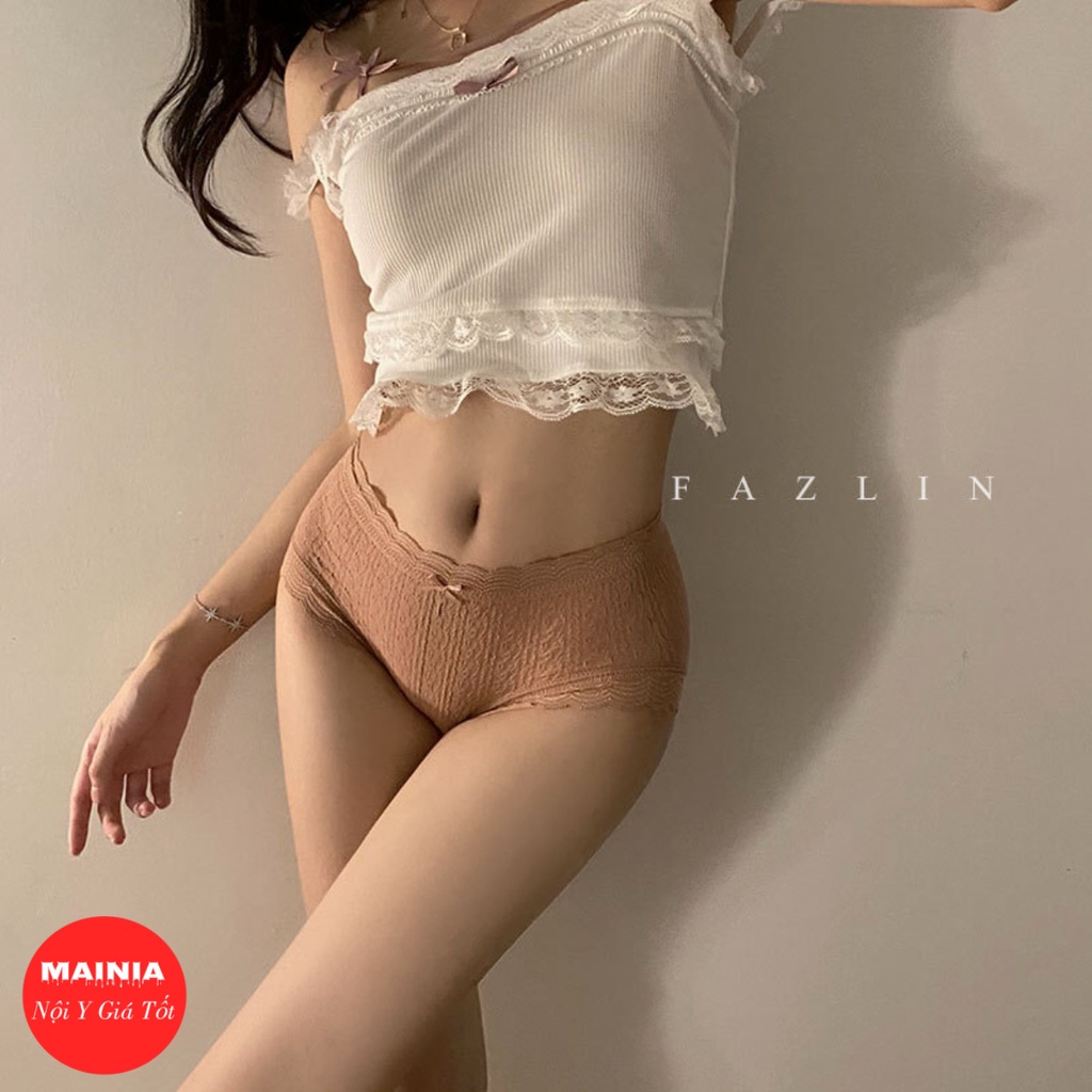 [Siêu Dày, Co Giãn] Quần Lót Nữ Cotton Cao Cấp Viền Ren Nhiều Màu Chíp Nữ Cotton Dễ Thương Mainia Shop