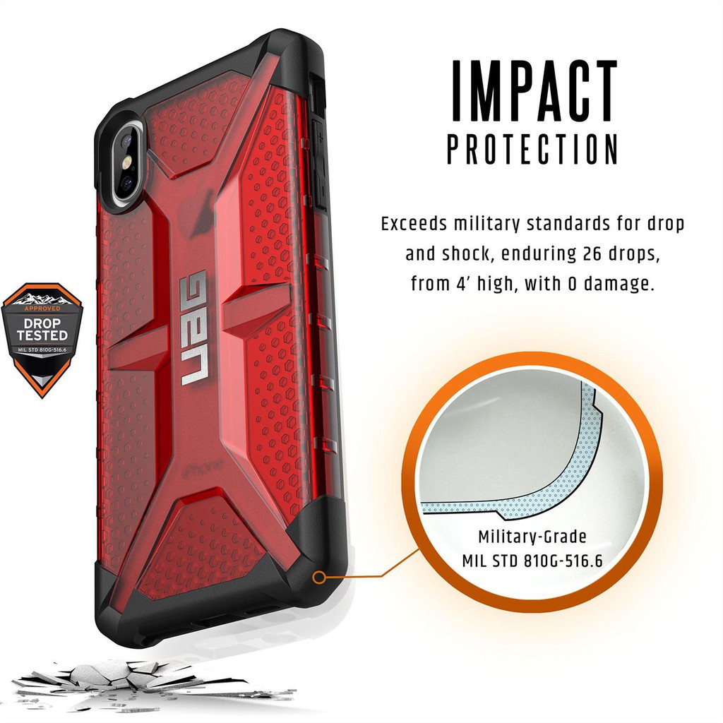 UAG Plasma Series Apple Ốp lưng iphone X/XS / Ốp lưng iphone XR/ Ốp lưng iphone XS Max - Magma