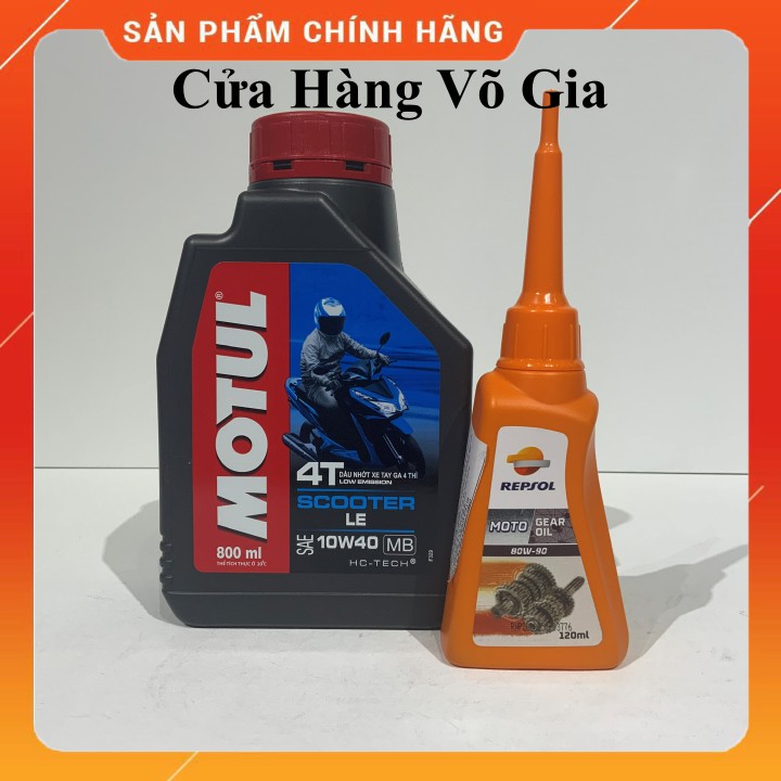 [Mã LIFEAUMAY giảm 10% tối đa 30k đơn 150k] MOTUL SCOOTER LE 10W40 800ml - Nhớt xe tay ga cao cấp