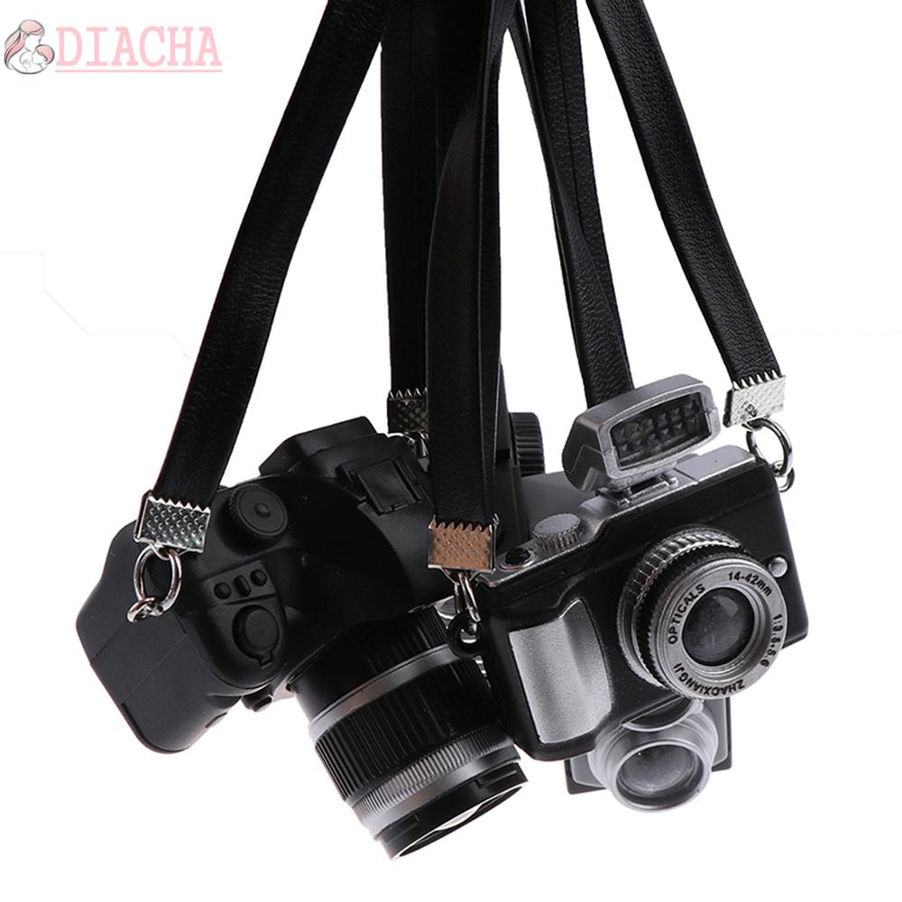 Miniature Dolls Camera Toys 1:12 Scale Mini SLR With Strap Dollhouse Accessories