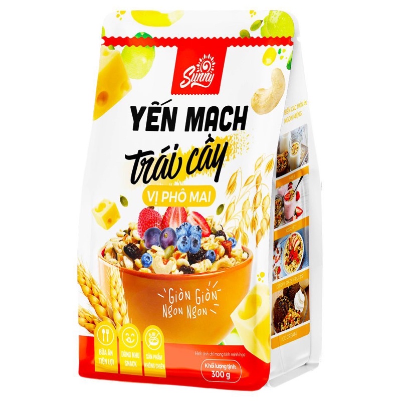 YẾN MẠCH TRÁI CÂY VỊ PHÔ MAI SUNNY TÚI 300G