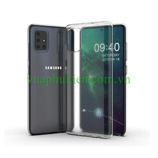 Ốp lưng Samsung A51-Trong suốt- Dẻo