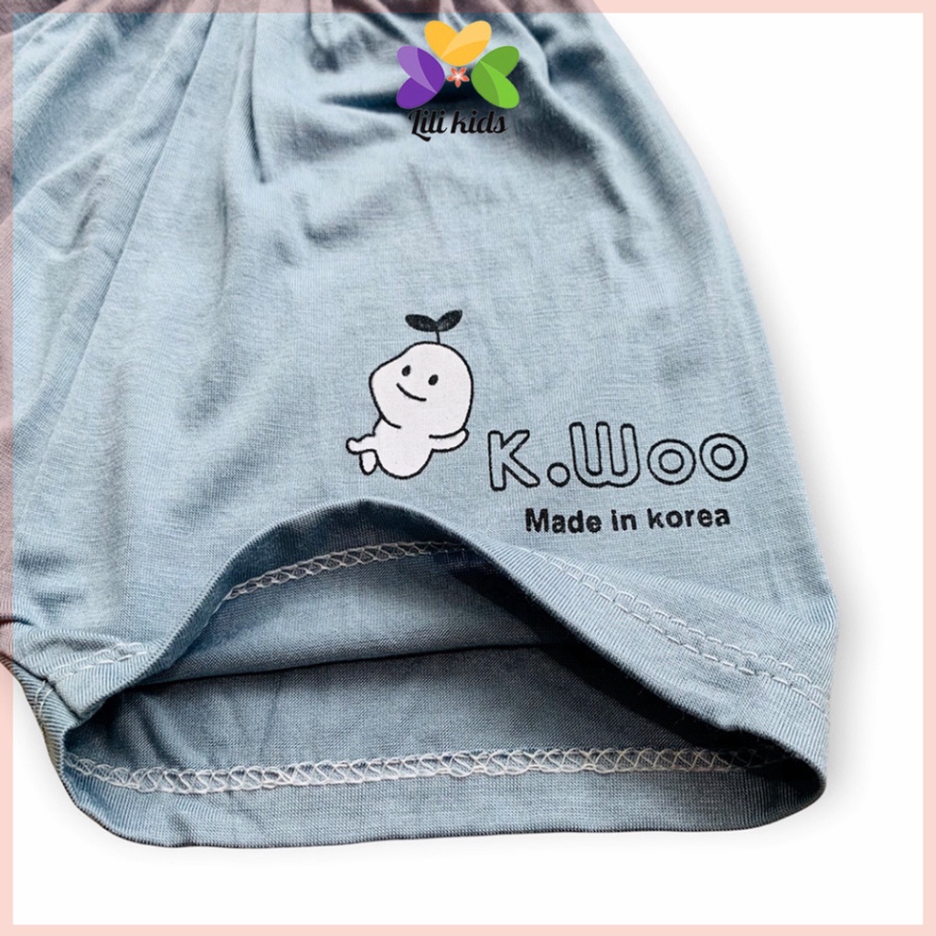 Quần đùi cho bé LILIKIDS màu xanh đậm chất thun lạnh thông hơi mềm mịn QC04.2