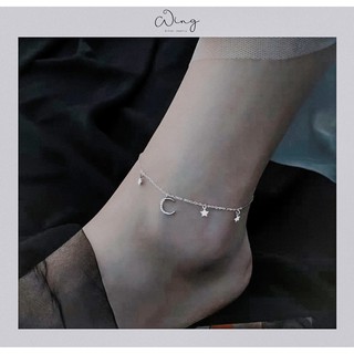 Lắc chân trăng sao - trang sức bạc The Wing Silver