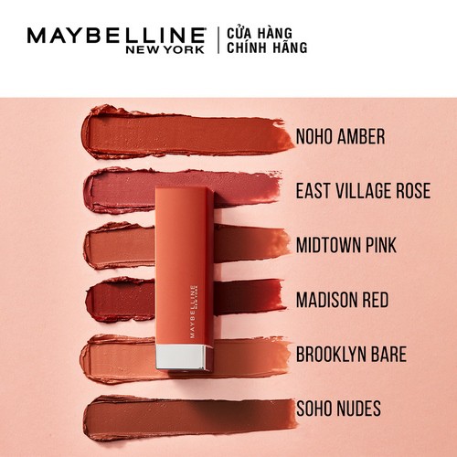 Son Lì Mịn Môi Maybelline New York Colorsensation City Heat 3.9g