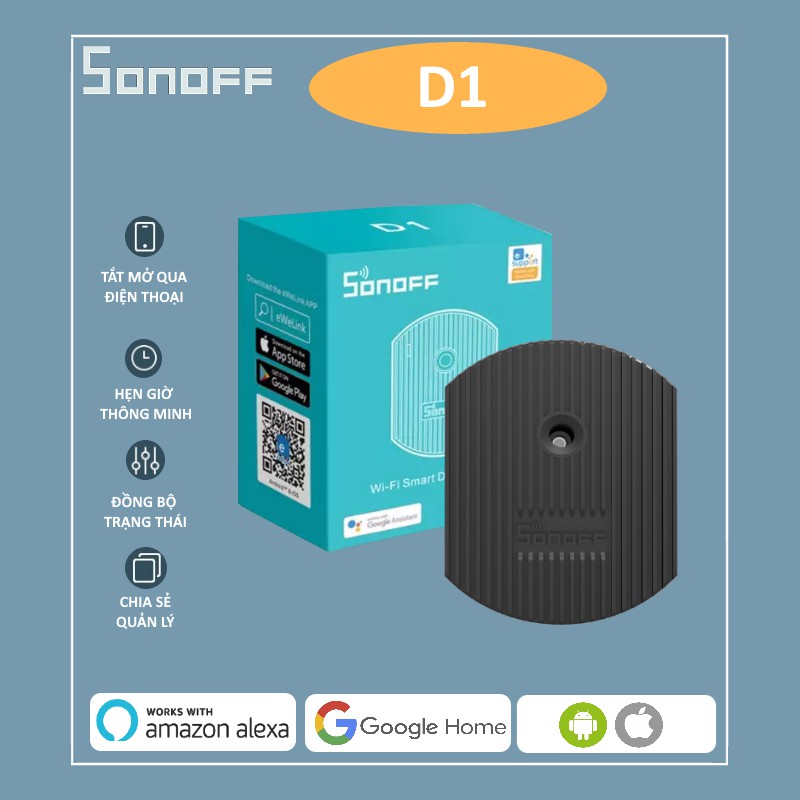 Công tắc điều chỉnh độ sáng thông minh Sonoff D1