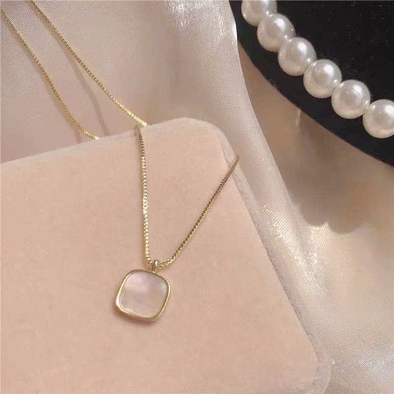 MANYUE Vòng Cổ Mặt Hình Vuông Thời Trang Cao Cấp Cho Nữ