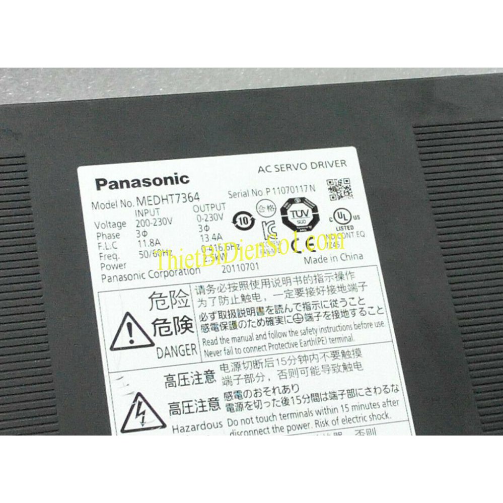 Bộ điều khiển servo Panasonic MEDHT7364 - Cty Thiết Bị Điện Số 1