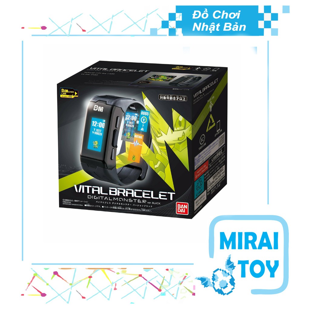 <Có sẵn> Đồ chơi nuôi thú ảo Digimon Vital Bracelet chính hãng