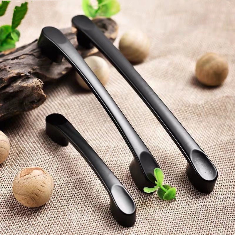 Tay nắm cửa Tay nắm ngăn kéo tủ bằng nhôm màu đen tay nắm cửa tủ tay nắm tủ