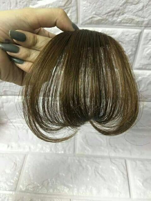 Kẹp Tóc Giả Mái Thưa Không Mai Bằng Sợi Tơ Nhân Tạo