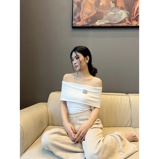 Chenal top & dean trousers- áo trễ vai và quần dạ