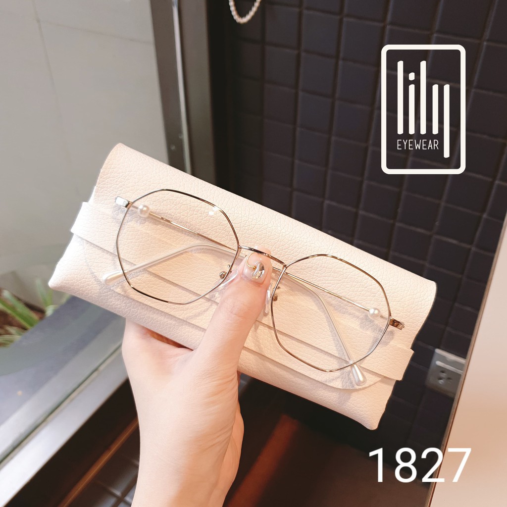 Gọng Kính Cận Kim Loại 1827 - Gọng Kính Mắt Kiểu Dáng Hàn Quốc