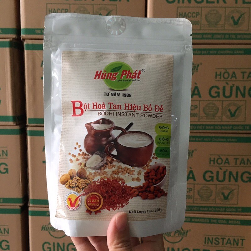Bột hoà tan Bồ đề không đường Hùng Phát 200gr