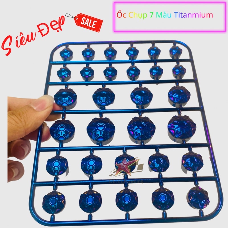 [Mã LIFEAUMAY giảm 10% tối đa 30k đơn 150k] Vỉ ốc chụp 7 màu titanmium chất lượng cao