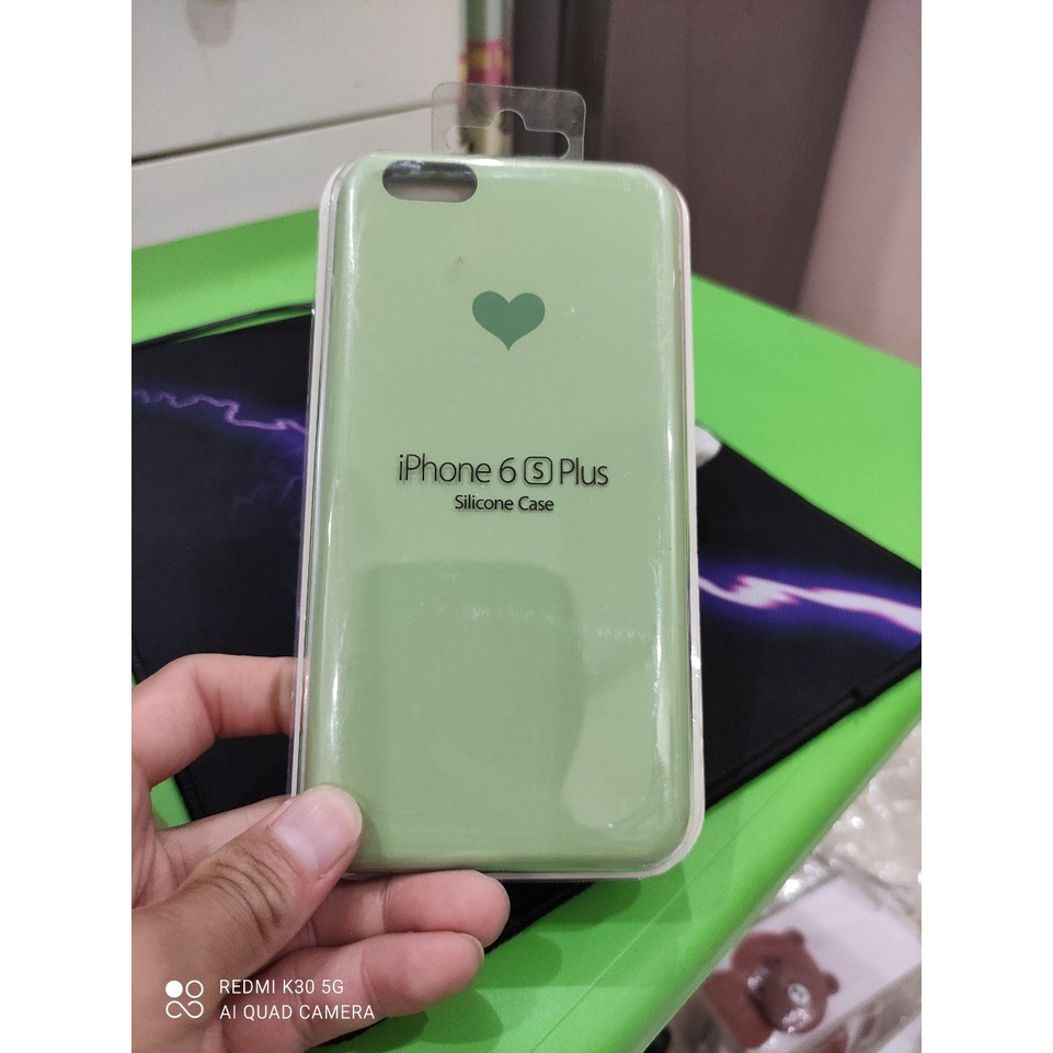 Ốp lưng điện thoại nhiều màu in hình trái tim cho điện thoại 6P/6Splus/7P/8P/X/Xs/Xsmax