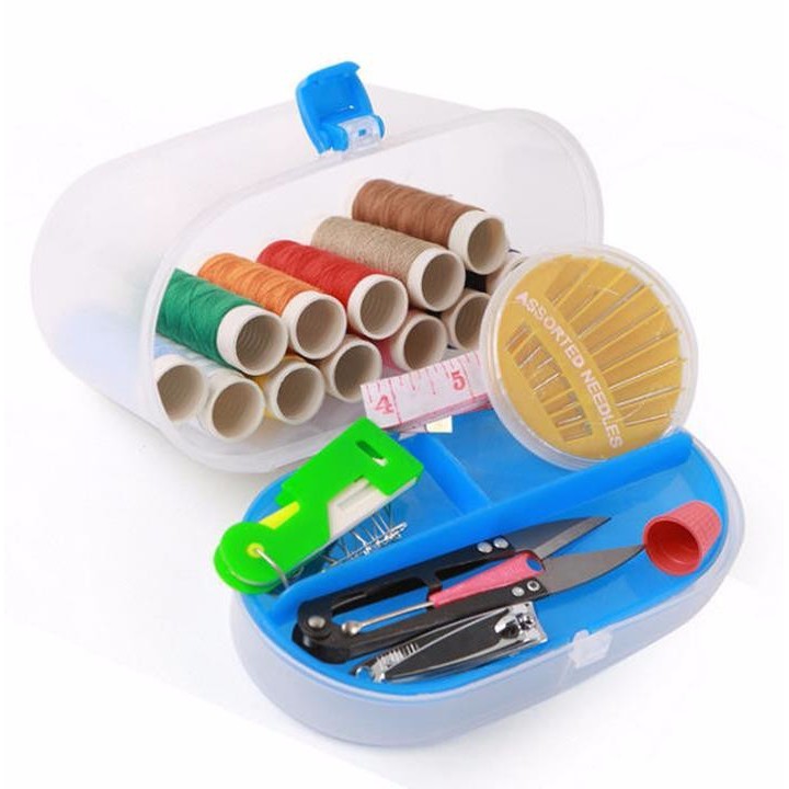 [ LOẠI LỚN ] hộp kim chỉ mini đa năng - bộ dụng cụ may vá tiện dụng
