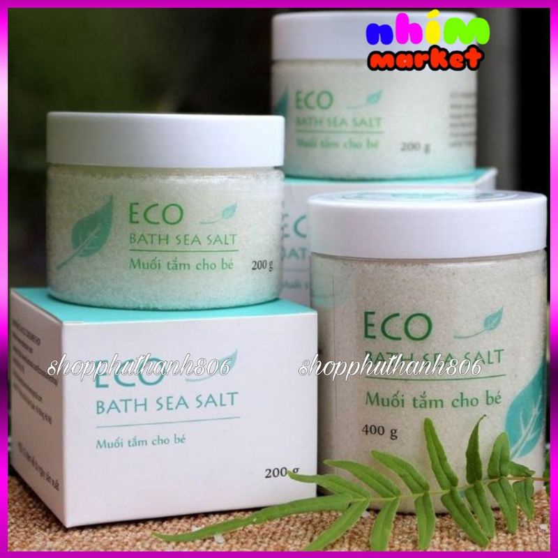 Muối Tắm Bé Sinh Dược Eco- Muối tắm bé thảo dược- Trị rôm sảy, mẩn ngứa, di ứng, làm ấm cơ thể bé